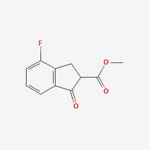 Methyl 4-fluoro-1-oxo-2,3-dihydro-1H-indene-2-carboxylate