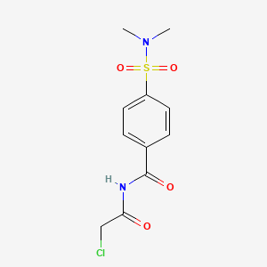 N-(2-chloroacetyl)-4-(dimethylsulfamoyl)benzamide