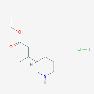 Ethyl 3-(piperidin-3-yl)butanoate hydrochloride