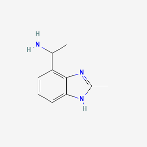 1-(2-Methyl-1H-1,3-benzodiazol-4-YL)ethan-1-amine