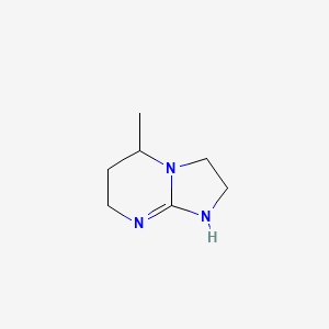 molecular formula C7H13N3 B13069283 5-Methyl-2H,3H,5H,6H,7H,8H-imidazo[1,2-a]pyrimidine 