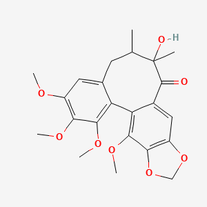 molecular formula C23H26O8 B13069288 KadoblongifolinC 