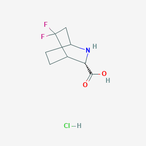 (3S)-5,5-difluoro-2-azabicyclo[2.2.2]octane-3-carboxylic acid hydrochloride