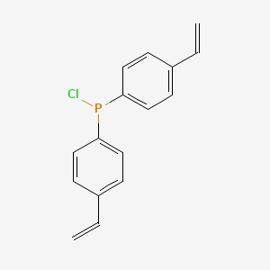 molecular formula C16H14ClP B13069310 Chlorobis(4-vinylphenyl)phosphine 