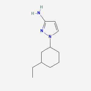 molecular formula C11H19N3 B13069316 1-(3-ethylcyclohexyl)-1H-pyrazol-3-amine 