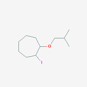 1-Iodo-2-(2-methylpropoxy)cycloheptane