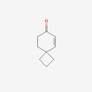 molecular formula C9H12O B13069343 Spiro[3.5]non-5-en-7-one 