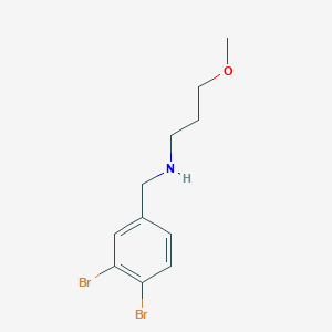 molecular formula C11H15Br2NO B13069369 [(3,4-Dibromophenyl)methyl](3-methoxypropyl)amine 