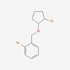 1-Bromo-2-([(2-bromocyclopentyl)oxy]methyl)benzene