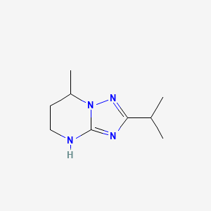 7-Methyl-2-(propan-2-yl)-4H,5H,6H,7H-[1,2,4]triazolo[1,5-a]pyrimidine