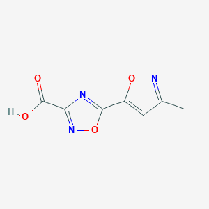 5-(3-Methyl-1,2-oxazol-5-yl)-1,2,4-oxadiazole-3-carboxylic acid