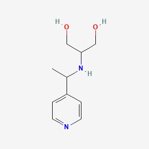 2-{[1-(Pyridin-4-yl)ethyl]amino}propane-1,3-diol