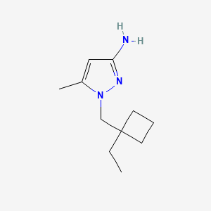 1-[(1-Ethylcyclobutyl)methyl]-5-methyl-1H-pyrazol-3-amine