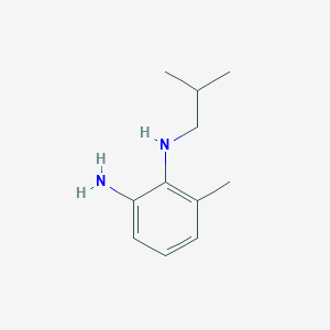 molecular formula C11H18N2 B13069524 6-Methyl-1-N-(2-methylpropyl)benzene-1,2-diamine 