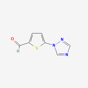 5-(1H-1,2,4-Triazol-1-YL)thiophene-2-carbaldehyde