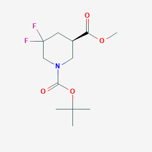 1-tert-Butyl 3-methyl (3R)-5,5-difluoropiperidine-1,3-dicarboxylate