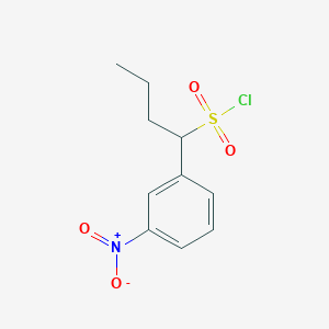 molecular formula C10H12ClNO4S B13069604 1-(3-Nitrophenyl)butane-1-sulfonyl chloride 