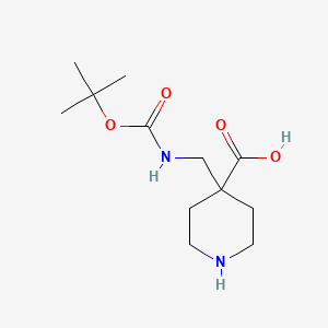 4-({[(Tert-butoxy)carbonyl]amino}methyl)piperidine-4-carboxylic acid