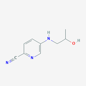 5-[(2-Hydroxypropyl)amino]pyridine-2-carbonitrile