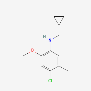 4-chloro-N-(cyclopropylmethyl)-2-methoxy-5-methylaniline