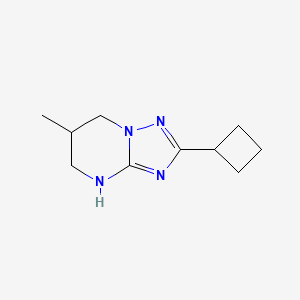 2-Cyclobutyl-6-methyl-4H,5H,6H,7H-[1,2,4]triazolo[1,5-a]pyrimidine