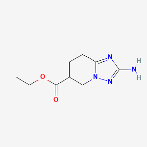 Ethyl 2-amino-5H,6H,7H,8H-[1,2,4]triazolo[1,5-a]pyridine-6-carboxylate