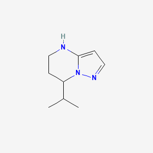 molecular formula C9H15N3 B13069778 7-(propan-2-yl)-4H,5H,6H,7H-pyrazolo[1,5-a]pyrimidine 