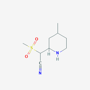 2-Methanesulfonyl-2-(4-methylpiperidin-2-yl)acetonitrile