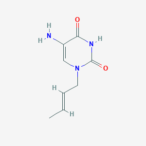 5-Amino-1-(but-2-en-1-yl)-1,2,3,4-tetrahydropyrimidine-2,4-dione