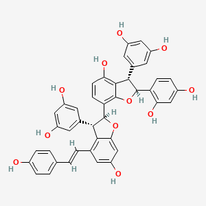 molecular formula C42H32O11 B13069827 GnetuhaininM 