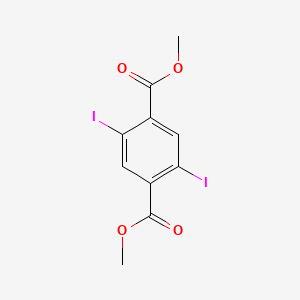 molecular formula C10H8I2O4 B13069889 Dimethyl 2,5-diiodoterephthalate 