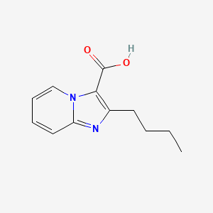 molecular formula C12H14N2O2 B13069902 2-Butylimidazo[1,2-a]pyridine-3-carboxylic acid 