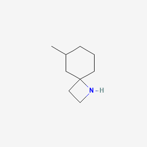 molecular formula C9H17N B13069916 6-Methyl-1-azaspiro[3.5]nonane 