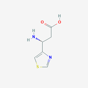 (3R)-3-amino-3-(1,3-thiazol-4-yl)propanoic acid