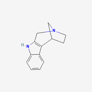 molecular formula C13H14N2 B13070022 3,4,5,10-Tetrahydro-1h-2,5-methanoazepino[3,4-b]indole 