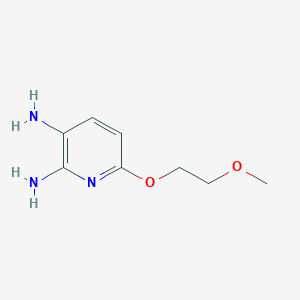 molecular formula C8H13N3O2 B13070029 6-(2-Methoxyethoxy)pyridine-2,3-diamine 