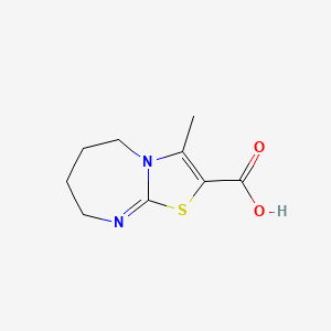 molecular formula C9H12N2O2S B1307003 3-甲基-5,6,7,8-四氢-噻唑并[3,2-a][1,3]-二氮杂卓-2-羧酸 CAS No. 876716-40-4