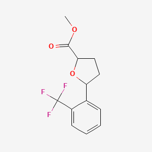 Methyl 5-[2-(trifluoromethyl)phenyl]oxolane-2-carboxylate