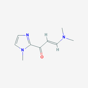 molecular formula C9H13N3O B13070049 3-(Dimethylamino)-1-(1-methyl-1H-imidazol-2-yl)prop-2-en-1-one 