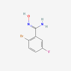 2-Bromo-5-fluoro-N'-hydroxybenzene-1-carboximidamide