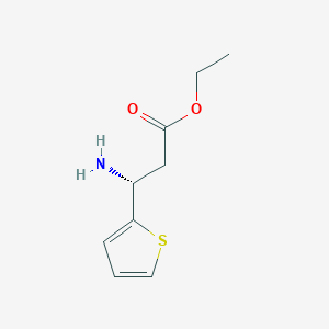 Ethyl (3R)-3-amino-3-(thiophen-2-YL)propanoate