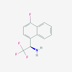 (R)-2,2,2-Trifluoro-1-(4-fluoro-naphthalen-1-YL)-ethylamine