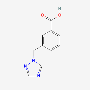 molecular formula C10H9N3O2 B1307010 3-(1H-1,2,4-三唑-1-基甲基)苯甲酸 CAS No. 857284-23-2