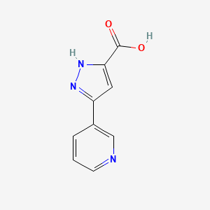 molecular formula C9H7N3O2 B1307011 5-吡啶-3-基-1H-吡唑-3-羧酸 CAS No. 374064-01-4