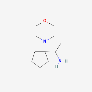 1-[1-(Morpholin-4-yl)cyclopentyl]ethan-1-amine