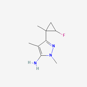 3-(2-Fluoro-1-methylcyclopropyl)-1,4-dimethyl-1H-pyrazol-5-amine