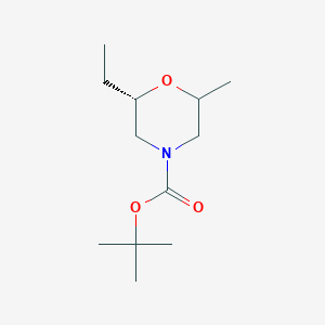 (2S)-tert-butyl 2-ethyl-6-methylmorpholine-4-carboxylate