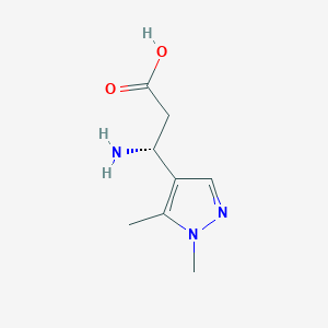 (3R)-3-amino-3-(1,5-dimethyl-1H-pyrazol-4-yl)propanoic acid