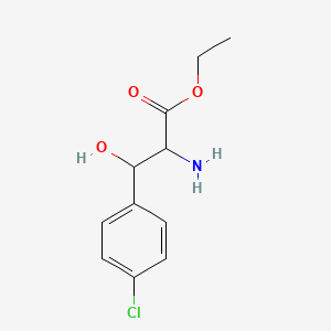 Ethyl 2-amino-3-(4-chlorophenyl)-3-hydroxypropanoate