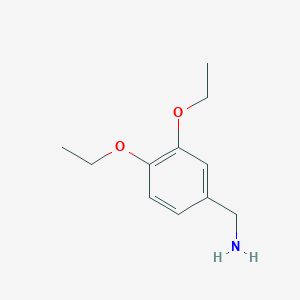 molecular formula C11H17NO2 B1307019 (3,4-Diethoxyphenyl)methanamine CAS No. 869942-88-1